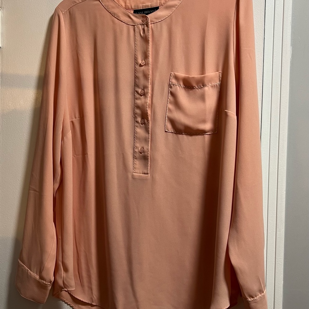 Long sleeve blouse 14/16 - Peach Color